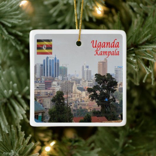 zUG006 KAMPALA, Downtown, Uganda, Afrika, Keramikornament (Baum)