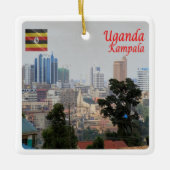 zUG006 KAMPALA, Downtown, Uganda, Afrika, Keramikornament (Vorderseite)