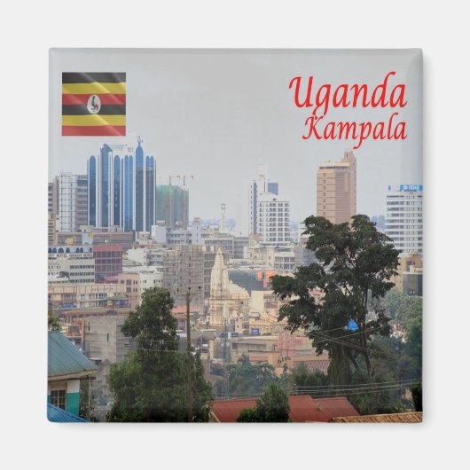 zUG006 KAMPALA, Downtown, Uganda, Afrika, Kühlschr Magnet (Vorne)