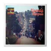 zUG007 KAMPALA, Downtown, Uganda, Afrika, Fliese (Vorderseite)
