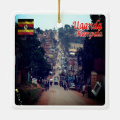 zUG007 KAMPALA, Downtown, Uganda, Afrika, Keramikornament (Rückseite)
