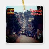 zUG007 KAMPALA, Downtown, Uganda, Afrika, Keramikornament (Vorderseite)