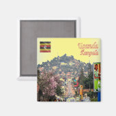 zUG008 KAMPALA, Vorstadt, Uganda, Afrika, Kühlschr Magnet (Vorderseite/Rückseite)