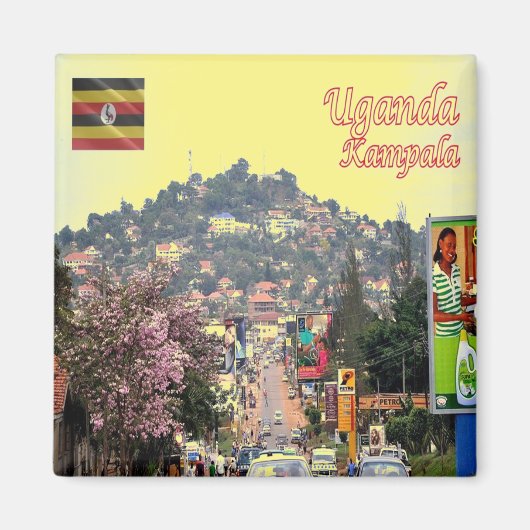 zUG008 KAMPALA, Vorstadt, Uganda, Afrika, Kühlschr Magnet (Vorne)