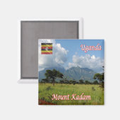 zUG009 UGANDA, Mount Kadam, Afrika, Kühlschrank Magnet (Vorderseite/Rückseite)