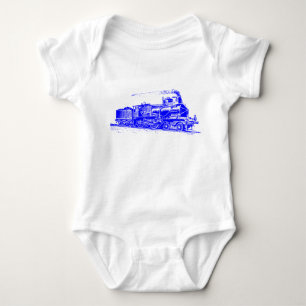 Zug 03 - Blau Baby Strampler