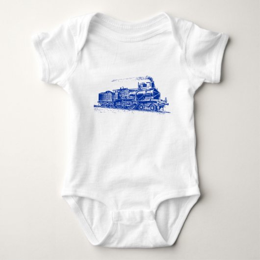 Zug 03 - Navy Blue Baby Strampler (Vorderseite)