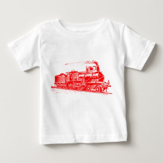 Zug 03 - Rot Baby T-shirt (Vorderseite)