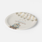 Zug 1. Geburtstag Pappteller (Schrägansicht)