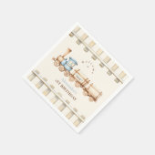 Zug 1. Geburtstag Serviette (Ecke)