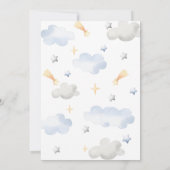 Zug 2. Geburtstag Chugga Zwei zwei junge Einladung (Rückseite)