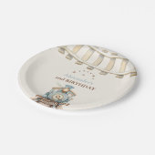 Zug 2. Geburtstag Pappteller (Schrägansicht)