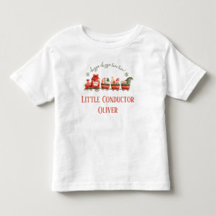 Zug 2. Geburtstagsfeier Kleiner Dirigent Kleinkind T-shirt