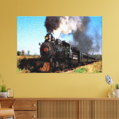 Zug 2 überzogene Canvas Leinwanddruck (Insitu (Wohnzimmer))