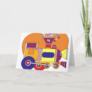 Zug 300dpi feiertagskarte