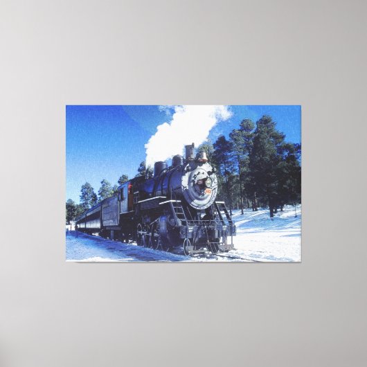 Zug 3 überzogene Canvas Leinwanddruck (Vorderseite)