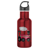 Zug 3D Cherry Red Trinkflasche (Vorderseite)
