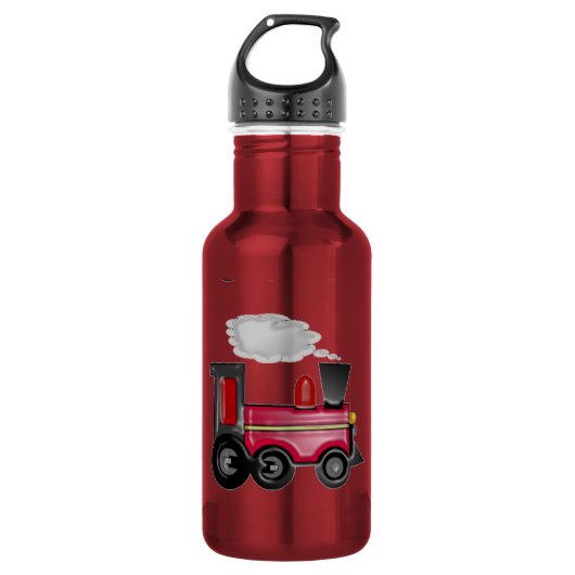 Zug 3D Cherry Red Trinkflasche (Vorderseite)