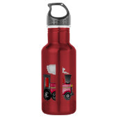 Zug 3D Cherry Red Trinkflasche (Rückseite)