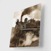 Zug 4 Wanduhren und Zahlenoptionen (Winkel)