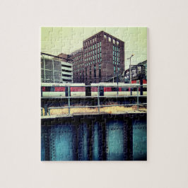 Zug , am Bahnhof Leeds. Puzzle
