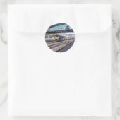 Zug am Bahnhof Sheffield Runder Aufkleber (Tasche)