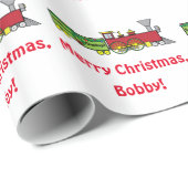 Zug am Weihnachtsnamen kundengerecht Geschenkpapier (Rolleneckpunkt)