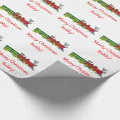 Zug am Weihnachtsnamen kundengerecht Geschenkpapier (Ecke)