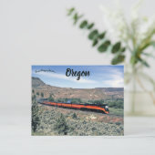 Zug an der South Junction Oregon Postkarte (Stehend Vorderseite)