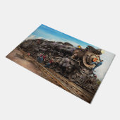 Zug - arbeitend an der Eisenbahn 1930 Fußmatte (Schrägansicht)