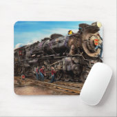 Zug - arbeitend an der Eisenbahn 1930 Mousepad (Mit Mouse)