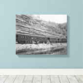 Zug auf Burlington und Missouri Leinwanddruck (Insitu (Holzboden))