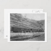 Zug auf Burlington und Missouri Postkarte (Vorne/Hinten)