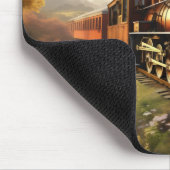 Zug auf dem Land Mousepad (Ecke)