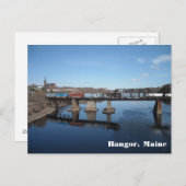 Zug auf dem Penobscot Postkarte (Vorne/Hinten)