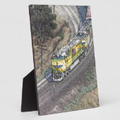 Zug auf der Tehachapi-Schleife Fotoplatte (Seite)