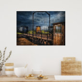 Zug - Auf der Turntable Poster (Küche)