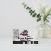 Zug auf Eisenbahnstrecken Visitenkarte (Stehend Vorderseite)