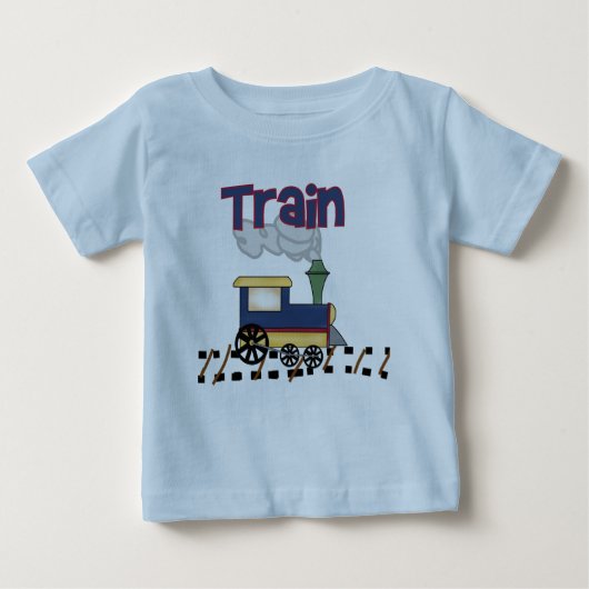 Zug auf Schiene Baby T-shirt (Vorderseite)