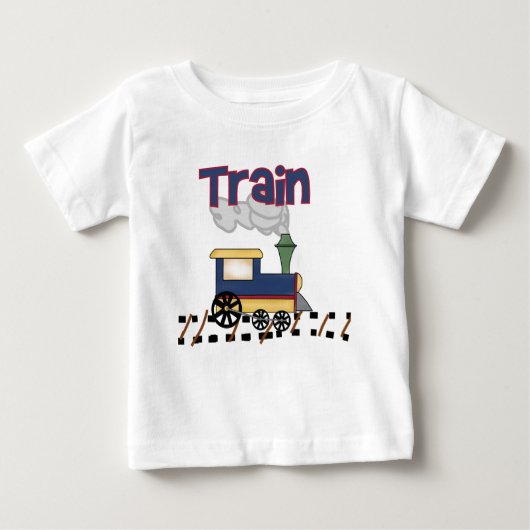 Zug auf Schiene Baby T-shirt (Vorderseite)