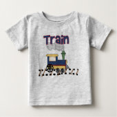 Zug auf Schiene Baby T-shirt (Vorderseite)