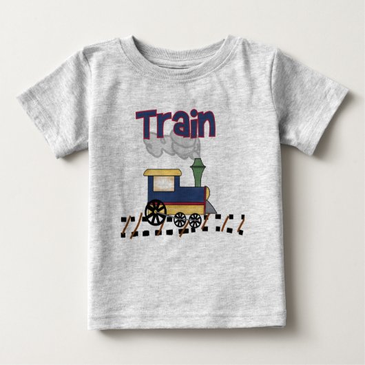 Zug auf Schiene Baby T-shirt (Vorderseite)