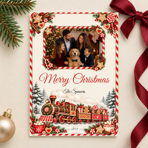 Zug aus Lebkuchen zu Weihnachten