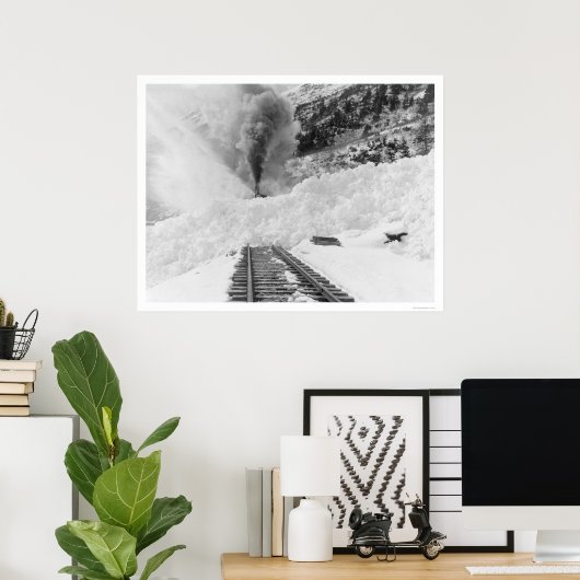 Zug Avalanche Alaska 1916 Poster (Heimbüro)