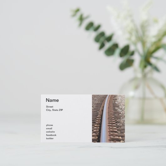 Zug-Bahn Visitenkarte (Stehend Vorderseite)