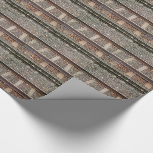 Zug-Bahnen, Eisenbahn Geschenkpapier (Ecke)