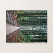 Zug-Bahnen im Wald Puzzle (Horizontal)