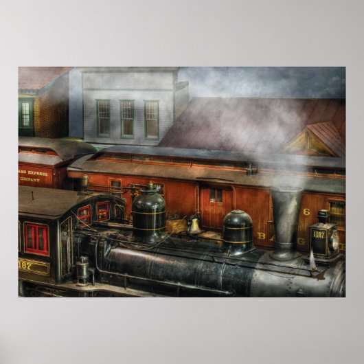 Zug - Bahnhof II Poster (Vorne)