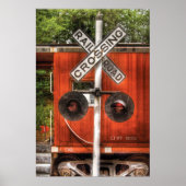 Zug - Bahnübergang Poster (Vorne)