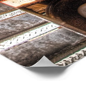 Zug - Bahnübergang Poster (Ecke)